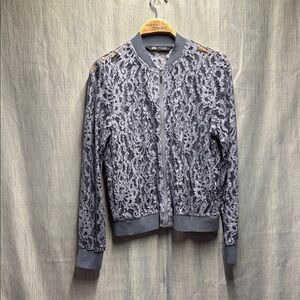 🚩 Zara Lace Women's bomber Jacket size medium
